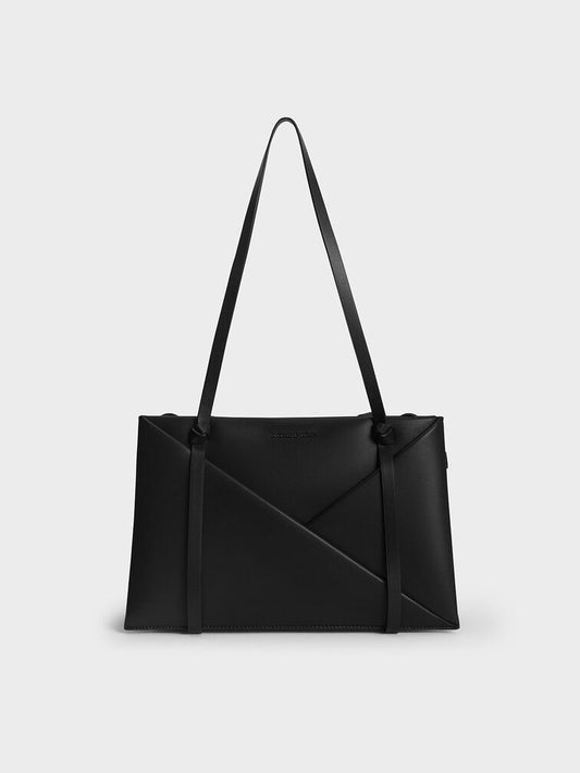 Midori Geometric Tote Bag - Noir